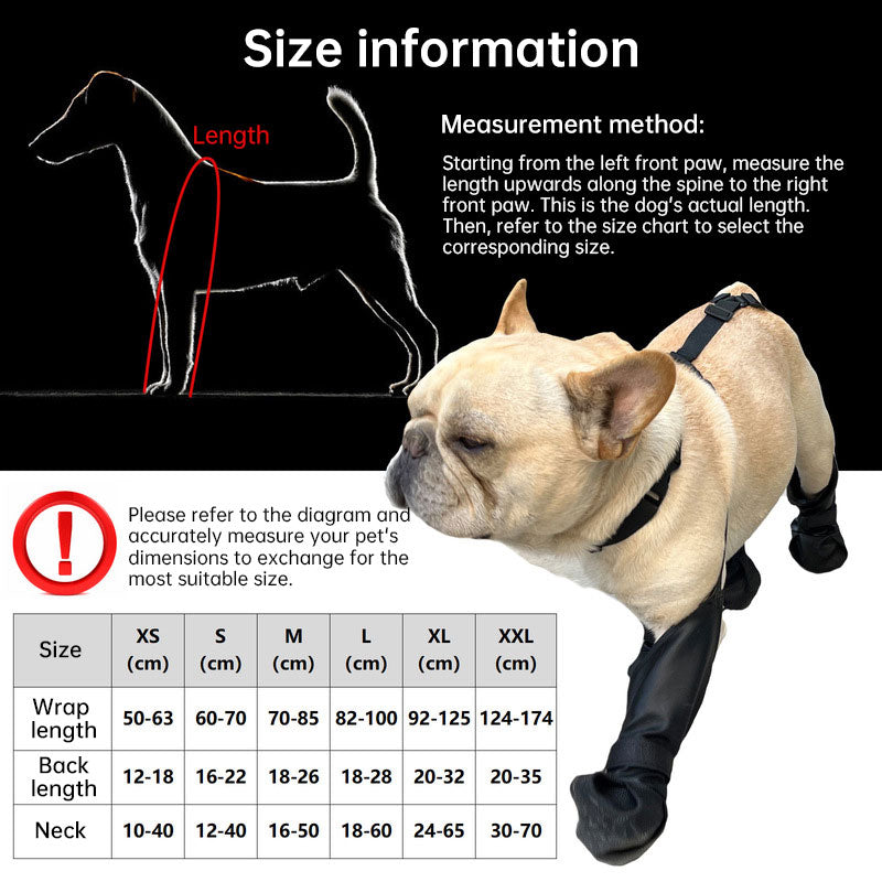 Anti-Fall Suspender Dog Boots: Waterproof & Anti-Slip Paw Protectors for Secure Fit on Outdoor Adventures