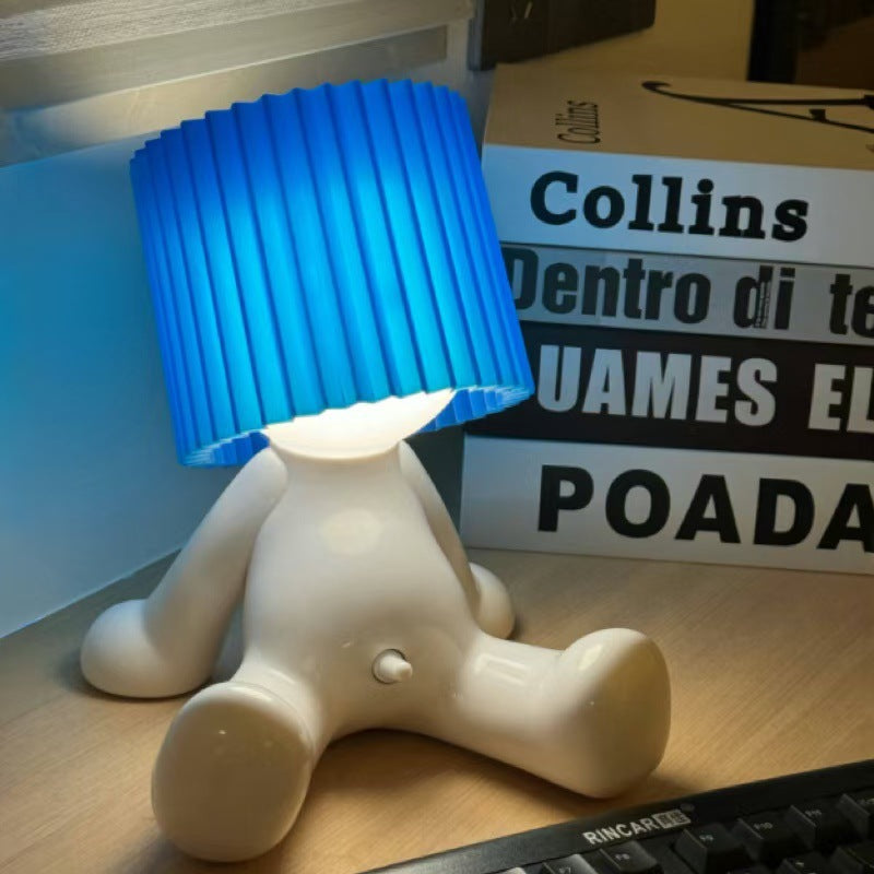Shy Boy Desk Lamp Charging Table Lamp Room Ambience Light Creative Funny Gift for Bedroom Decoration